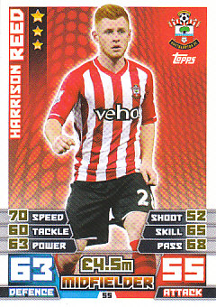 Harrison Reed Southampton 2014/15 Topps Match Attax #55